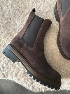 Combat boot camoscio