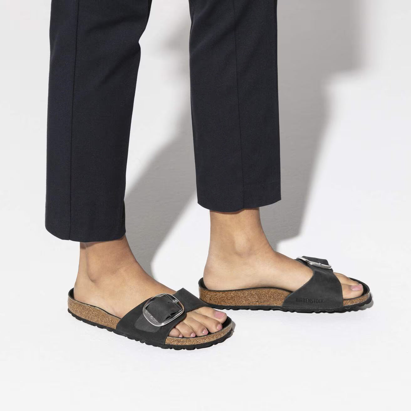 Birkenstock Madrid Big Buckle nero