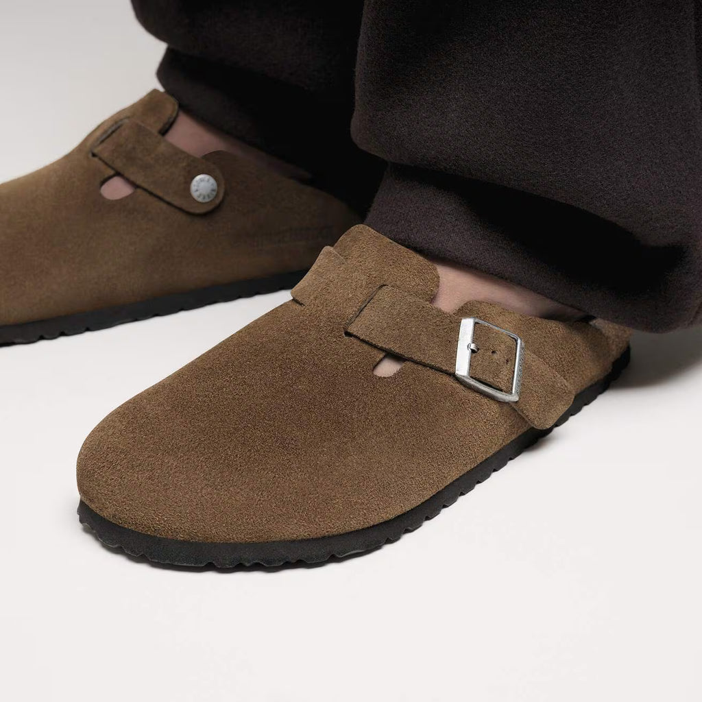 Birkenstock Boston camoscio
