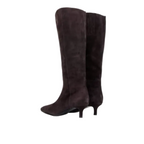 Stivale Janet&Janet camoscio marrone tacco 4 cm