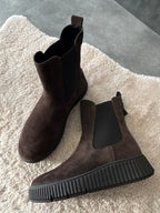 Combat boot camoscio