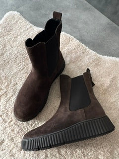 Combat boot camoscio