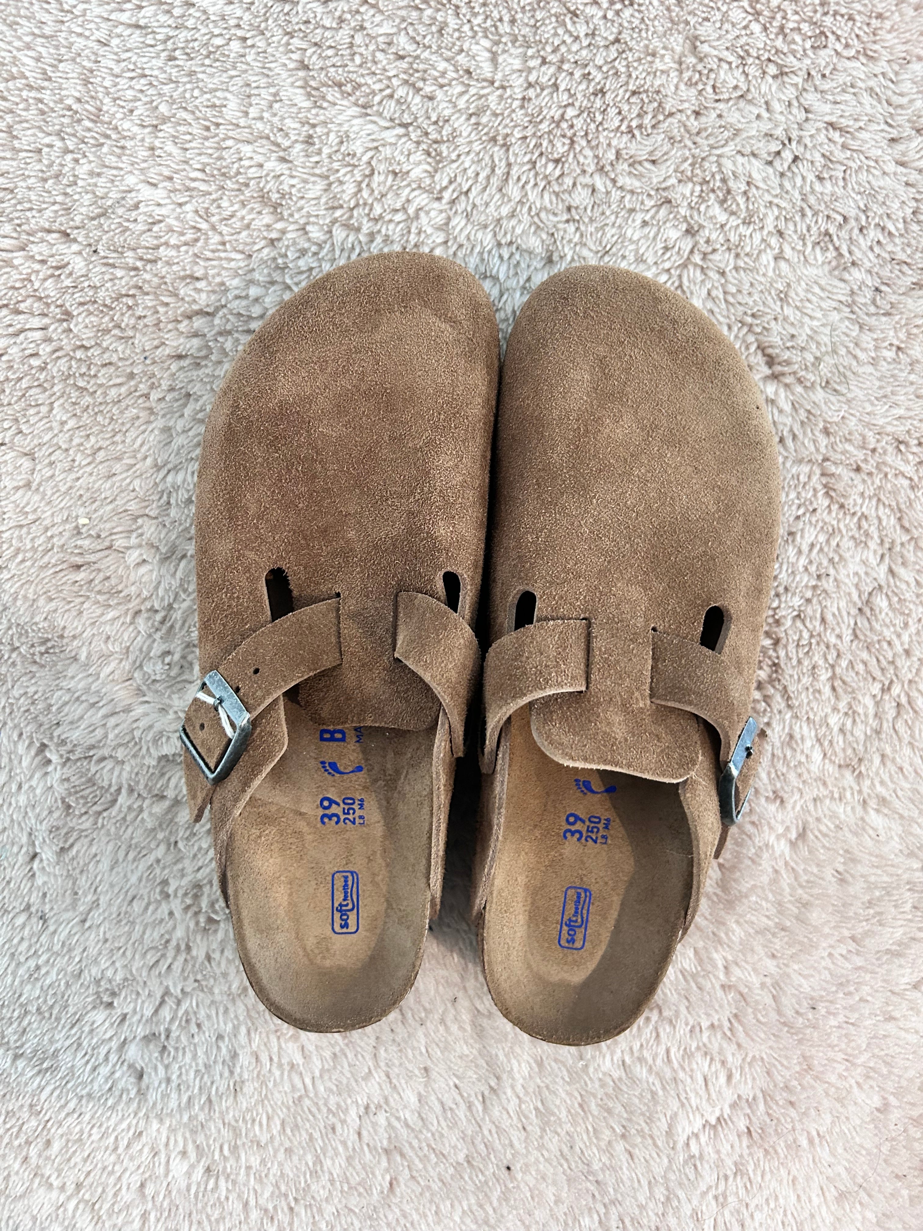 Birkenstock Boston camoscio
