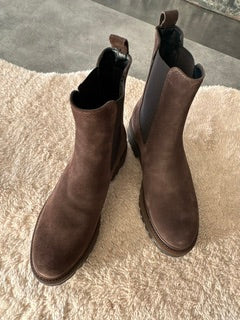 Combat boot camoscio
