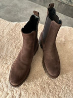 Combat boot camoscio