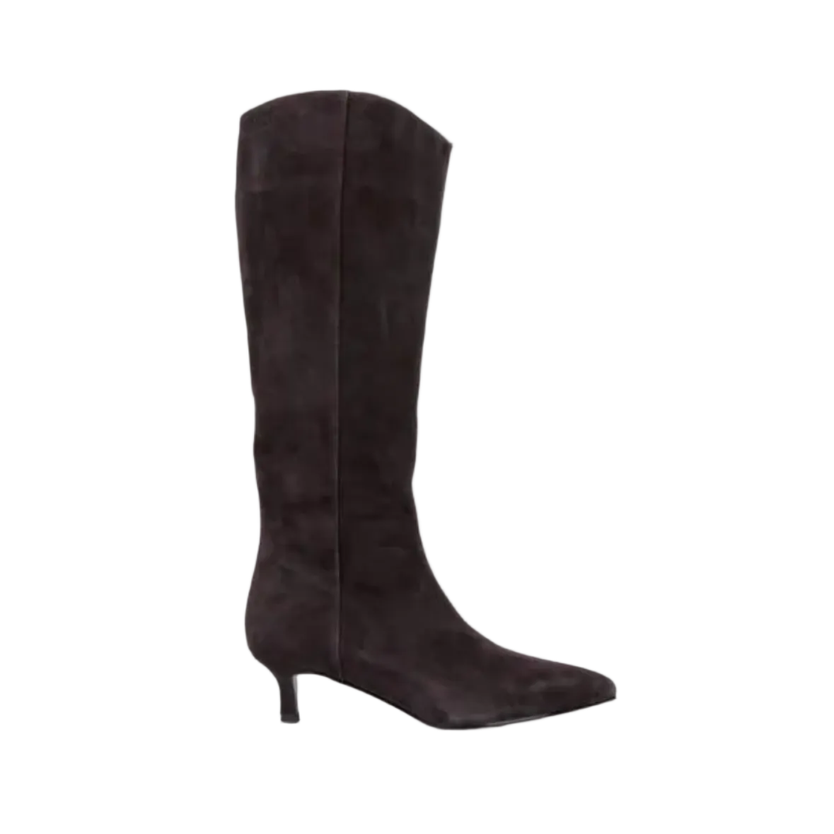 Stivale Janet&Janet camoscio marrone tacco 4 cm