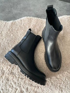 Combat boot pelle