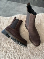 Combat boot camoscio