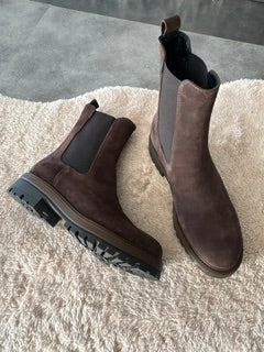 Combat boot camoscio