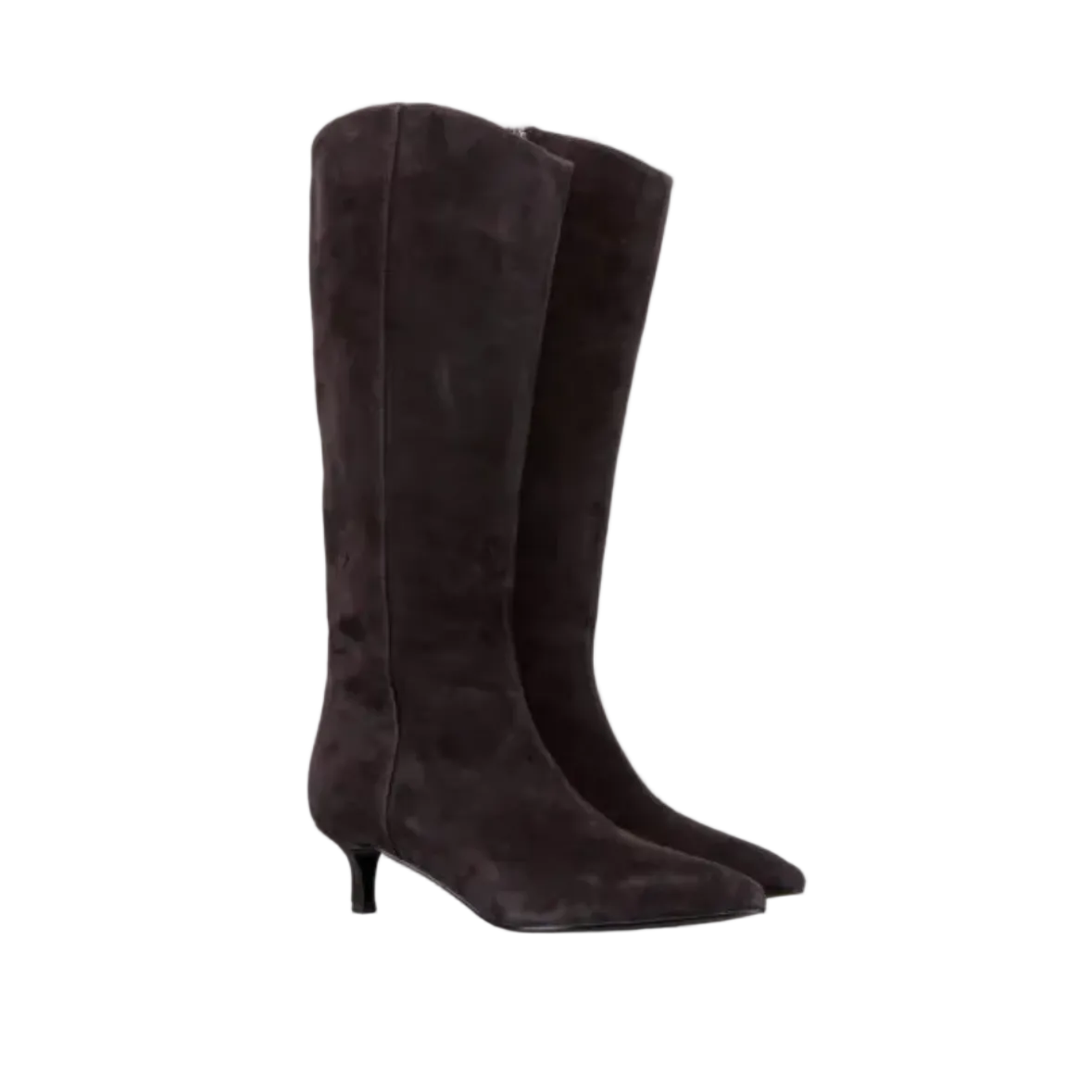 Stivale Janet&Janet camoscio marrone tacco 4 cm