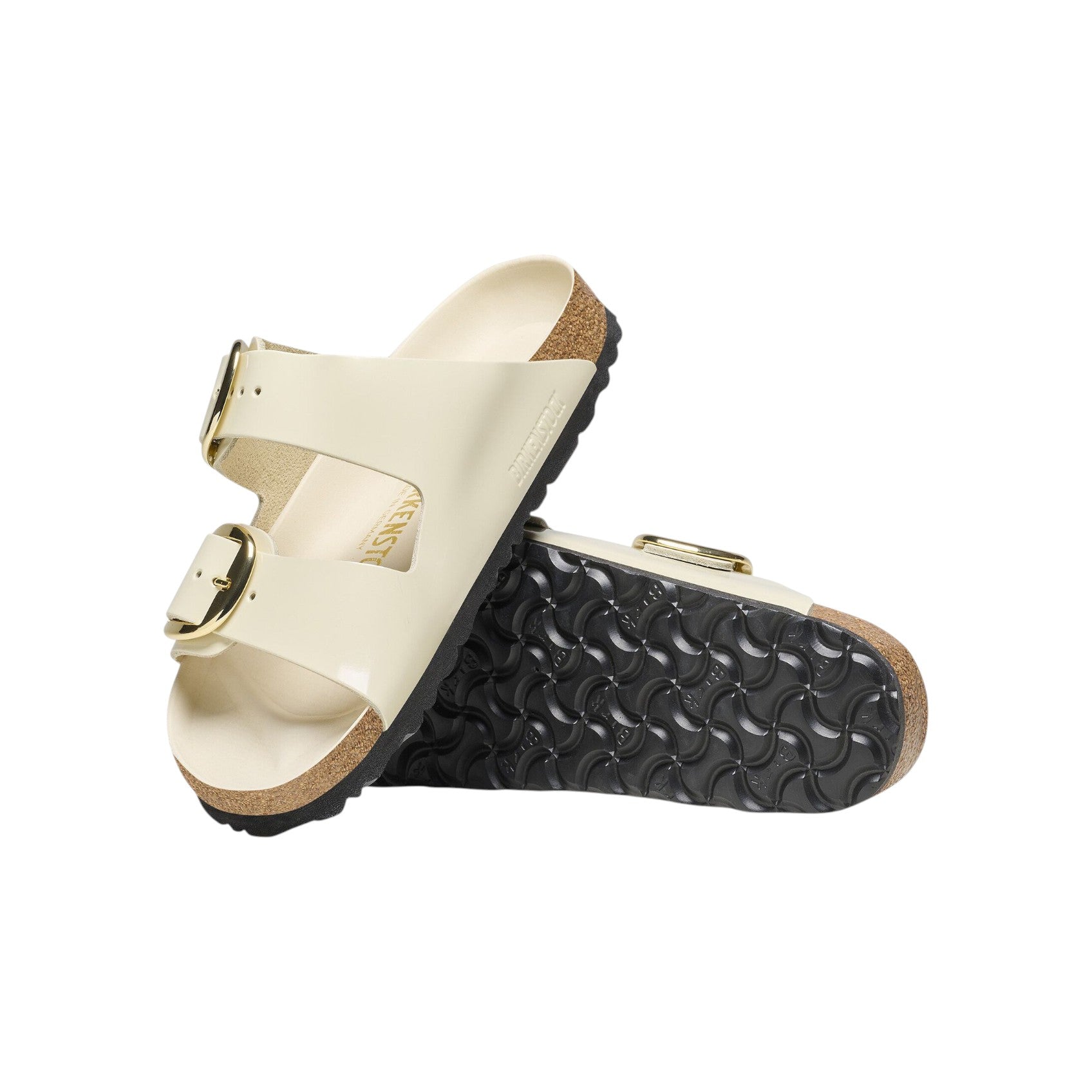 Birkenstock Arizona Big Buckle panna vernice