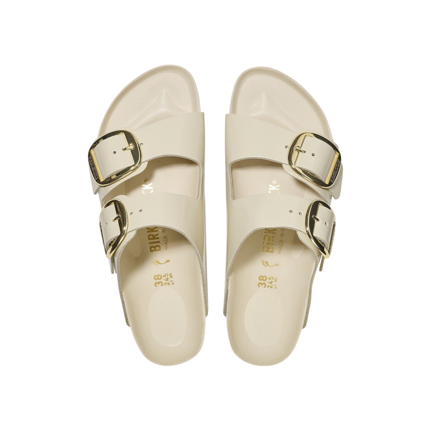 Birkenstock Arizona Big Buckle panna vernice