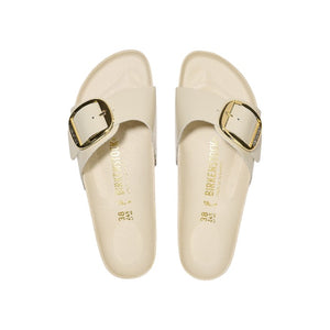 Birkenstock Madrid Big Buckle panna vernice