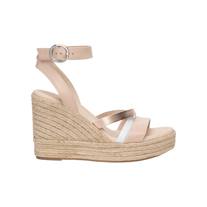 Sandalo con zeppa Nerogiardini