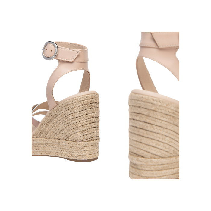 Sandalo con zeppa Nerogiardini