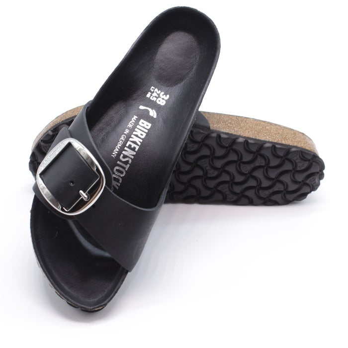 Birkenstock Madrid Big Buckle nero