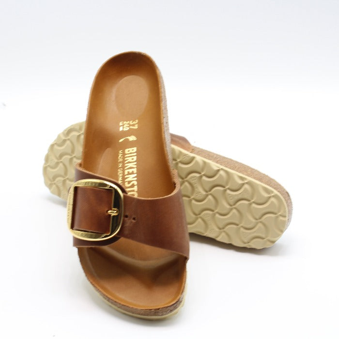 Birkenstock Madrid Big Buckle cuoio